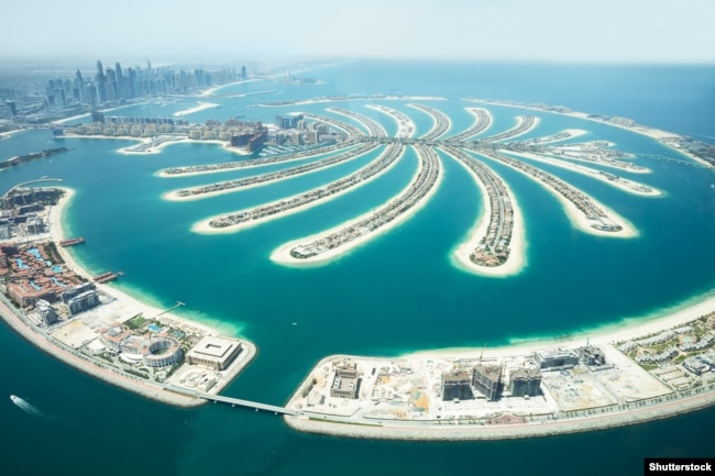 Ishulli artificial i ndërtar në Dubai. Fotografi nga arkivi.