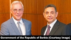 Potpredsednik Vlade Srbije Aleksandar Vulin (desno) i zamenik ministra spoljnih poslova Rusije Aleksandar Gruško u Moskvi, 10. jun 2024.