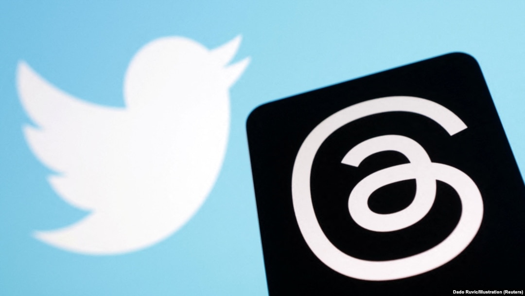 Логотипы Twitter и Threads