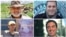 Pe primul rând de la stânga la dreapta: Morad Tahbaz, Emad Sharghi. Pe al doilea rând: Shahab Dalili, Siamak Namazi, americanii-iranieni închiși în Iran au fost eliberați