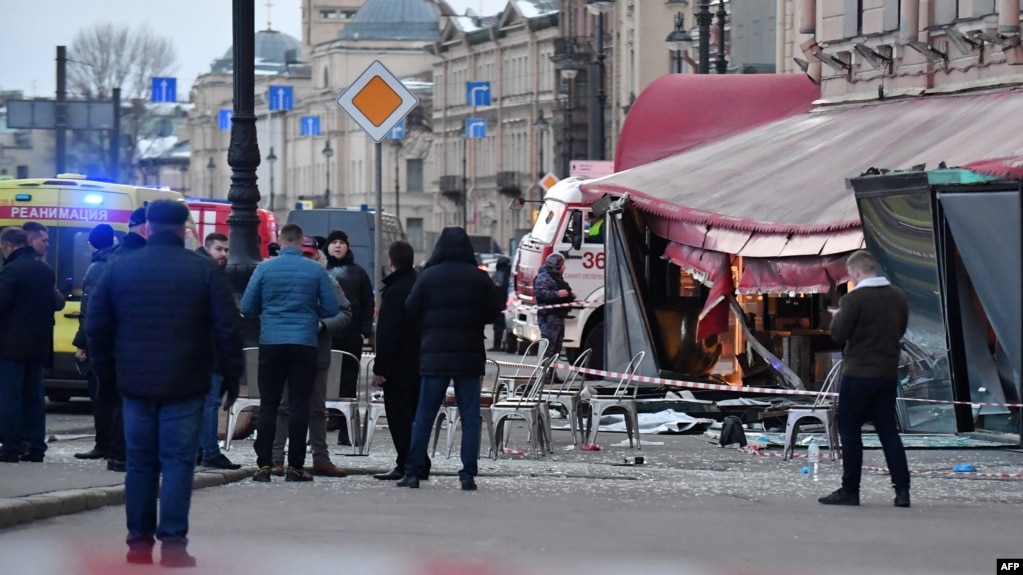 Взрыв в кафе в Петербурге, 2 апреля 2023 года