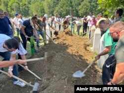 Sahrana žrtava genocida u Potočarima, 11. juli 2024.