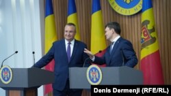 Premierul român Nicolae Ciucă și omologul său de la Chișinău, Dorin Recean. 23 martie 2023