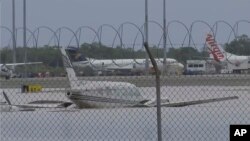 Потопениот аеродром Кернс во Кернс, Австралија на 18 декември 2023 година