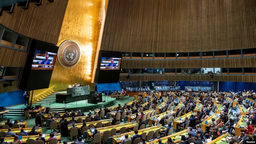 Зал заседаний Генеральной Ассамблеи ООН