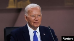 Američki predsjednik Joe Biden na sastanku Sjevernoatlantskog vijeća na nivou šefova država i vlada, Indo-Pacifika i Evropske unije u Washingtonu, SAD, 11. jula 2024.