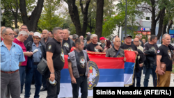 Protest bivših pripadnika Vojske RS u Banjaluci, 20.oktobar 2023.