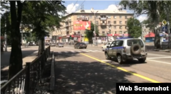 Центр Донецка в 2023 году на кадрах пропагандистских телеканалов