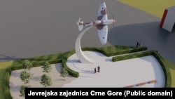 Maketa budućeg spomenika u Nikšiću posvećenog tajnoj operaciji "Velveta" iz 1948. godine.