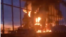 Eyewitnesses reported a fire at an oil refinery in Smolensk on April 24. 