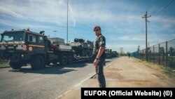 Vojnici i vozila EUFOR-a u Bosni i Hercegovini.