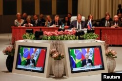 Выступление Владимира Путина по видеосвязи на саммите БРИКС в ЮАР. 23 августа 2023 года