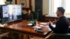 УКРАИНА, Претседателот на Украина Володимир Зеленски на онлајн платформата United24, Киев, април, 2024 година