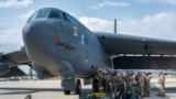 A US B-52H Stratofortress at Mihail Kogalniceanu Air Base, Romania, July 2024