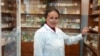 Moldova, Galina Babei, pharmacist from Crocmaz, Stefan Voda, Pharmacy in the village