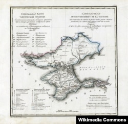 Карта Таврической губернии. Иллюстративное фото
