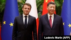  رئیس جمهور چین در دیدار با امانوئل مکرون رئیس جمهور فرانسه 