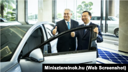 Orbán Viktor miniszterelnök Sencsenben tárgyalt Vang Csuan-fuval, a kínai elektromosautó-gyártó cég, a BYD alapító-elnökével