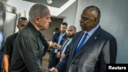 دیدار یوآو گالانت، وزیر دفاع اسرائیل با لوید آستین، وزیر دفاع ایالات متحده در واشینگتن