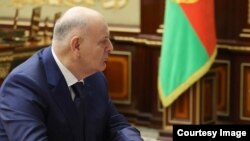 Аслан Бжания на встрече с Александром Лукашенко