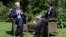 British Prime Minister Rishi Sunak (right) meets with U.S. President Joe Biden at 10 Downing Street in London on July 10.