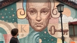 Graffitti cu Immanuel Kant, la Kaliningrad