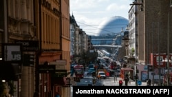 Улицата Готгатан во Стокхолм, 14 април 2020 година. Илустративна фотографија