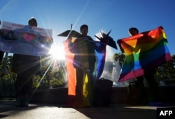 Акция против трансфобии и гомофобии в Петербурге в 2019 году