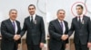 Реальная и исправленная в визуальном редакторе фотография президента Туркменистана Сердара Бердымухамедова