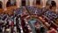 The Hungarian parliament votes for the ratification of Finland's NATO membership in Budapest on March 27.