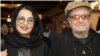 Iranian director Dariush Mehrjui (right) and his wife, Vahideh Mohammadifar (file photo)