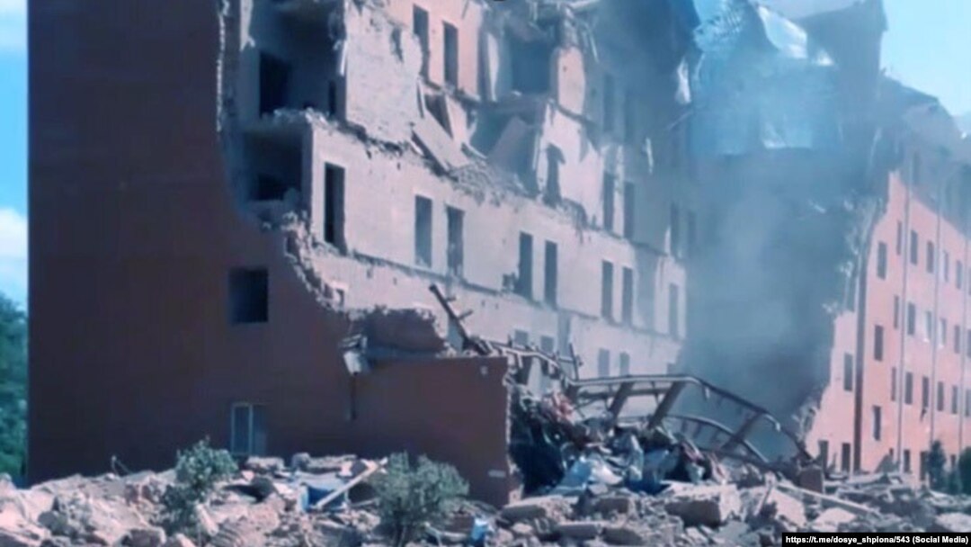 Aftermath of alleged Ukrainian strike on Nezhegol recreational facility in Belgorod oblast