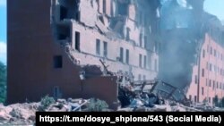 Предполагаемые последствия удара по командному пункту в Белгородской области, фото из телеграм-канала "Досье шпиона"