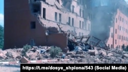 Предполагаемые последствия удара по командному пункту в Белгородской области, фото из телеграм-канала «Досье шпиона»