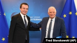 Premijer Kosova Aljbin Kurti i šef evropske diplomatije Josep Borrell
