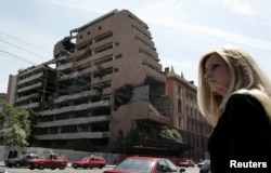 The former Yugoslav Defense Ministry facility was bombed in 1999. (file photo)