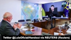 У березні 2023 року Зеленський і Лула спілкуваалися в режимі відеозвʼязку