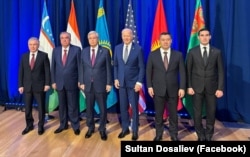 Президенты стран Центральной Азии и президент США на саммите "Центральная Азия и США", С5+1.Нью-Йорк, 19 сентября 2023 года