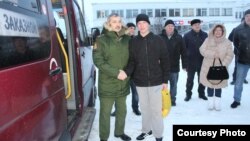 Прощаване с Александър Тутринов при постъпването му в руската армия през 2019 г.