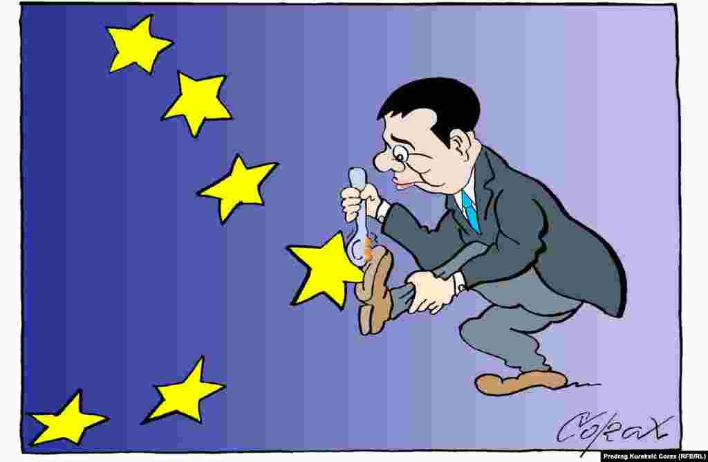 Serbia - Cartoon by Predrag Koraksić Corax, 25May2023