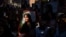 Protesters rally outside the Iranian Embassy in Istanbul on September 29, 2022. 