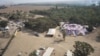 Лагерь фестиваля SUPERNOVA Sukkot Gathering после атаки ХАМАС. Вид с дрона. 8 октября 2023 года