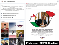 Podrška Viktoru Orbanu na Fejsbuk stranici organizacije "Centar za nacionalnu politiku", jun 2024.