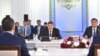 Акылбек Жапаров кыргыз-казак өкмөттөр аралык жыйынында. Тараз, Казакстан. 23-сентябрь, 2023-жыл.