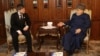 Ахмат Кадыров на встрече с муфтием Азербайджана Аллахшукюром Пашазаде, фотография из телеграм-канала Рамзана Кадырова