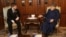 Ахмат Кадыров на встрече с муфтием Азербайджана Аллахшукюром Пашазаде, фотография из телеграм-канала Рамзана Кадырова