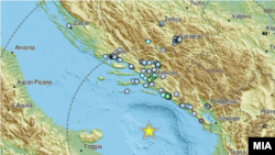 Земјотрес со епицентар во Јадранското море бил почувствуван и во Хрватска и Црна Гора, 23 февруари 2024 година