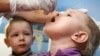 Вакцинация детей против полиомиелита в детском саду, фотография российского государственного агентства ТАСС