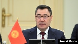 Kyrgyz President Sadyr Japarov (file photo)