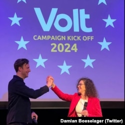 Damian Boeselager și Sophie in 't Veld sunt cap de listă al partidului pan-european Volt.